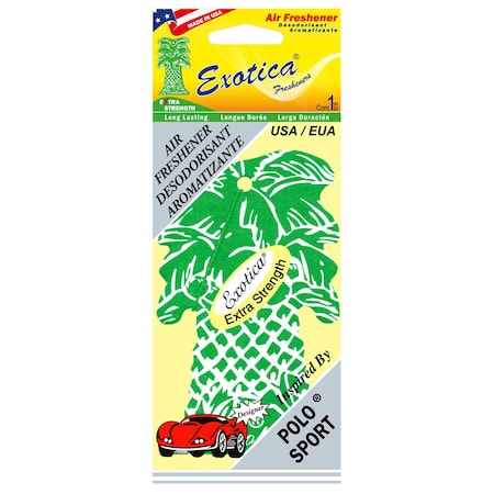 Exotica Fresheners AIR FRESHENER POLO/SINGLE TRILINGUAL PT1POL